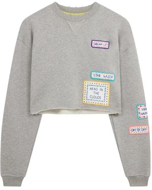 Mira Mikati Sudadera con detalle de parches - Gris