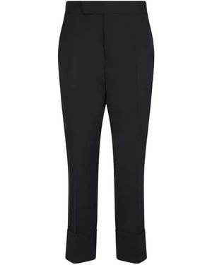 SAPIO Side-Stripe Turn-Up Pants - Black