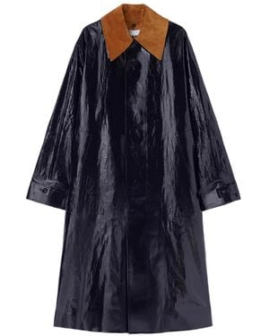 Jil Sander Single-Breasted Coat - Blue