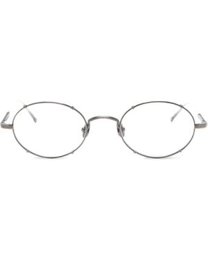 Matsuda Oval-Frame Glasses - Natural