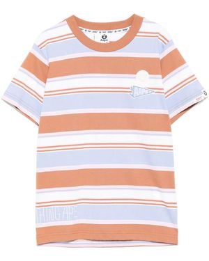 A Bathing Ape Striped T-Shirt - Pink