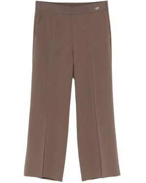 Cambio Cameron Straight-Leg Pants - Brown