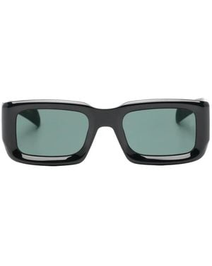 David Beckham Rectangle-Frame Sunglasses - Green
