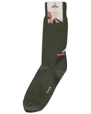 Holubar Logo-Jacquard Socks - Green