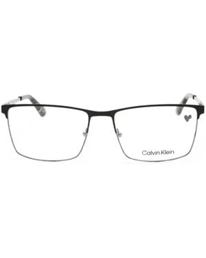 Calvin Klein Rectangle-Frame Glasses - White
