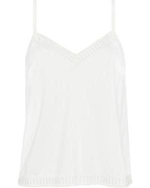 Eres Camisola Sandra Graphic con cuello en V - Blanco