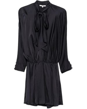 Maje Long-Sleeves Mini Dress - Black