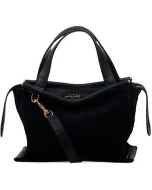 Wandler Suede Tote Bag - Black