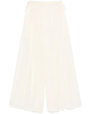 Philosophy Di Lorenzo Serafini Mesh Palazzo Trousers - White