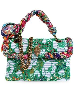 Kurt Geiger Sac Porté Épaule Kensington À Dentelle Fleurie - Vert