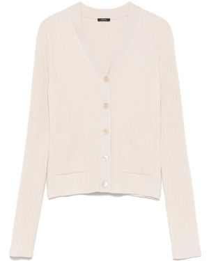 JOSEPH Ribbed-Knit Cardigan - Natural