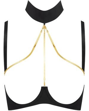 Maison Close Jewellery Bra - Black