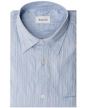 AMISH Striped Shirt - Blue