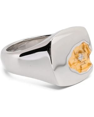 Tom Wood Mined Ring - Weiß