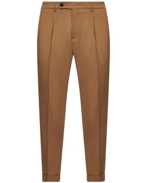 D4.0 Pantalon À Plis - Natural