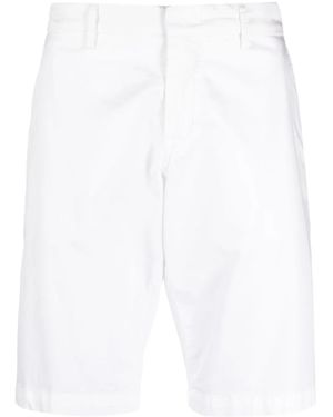 Fay Logo-Patch Bermuda Shorts - White