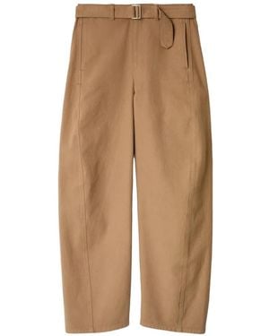 Lemaire Twisted Belted Pants - Natural
