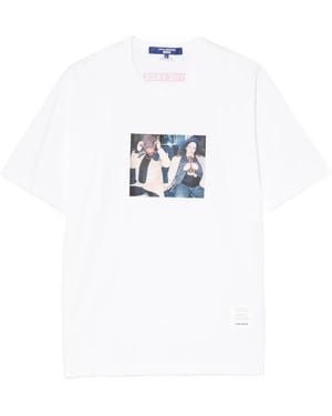 Junya Watanabe Portrait-Print T-Shirt - White
