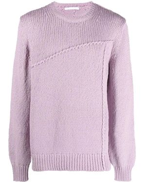 Helmut Lang Seamed Knitted Jumper - Pink