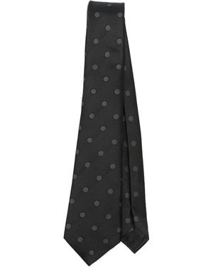 Giorgio Armani Polka-dot silk tie - Weiß