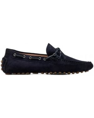Forsa Bow-Detail Suede Loafers - Blue
