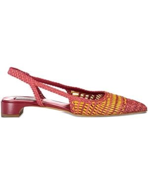 Gabriela Hearst 25Mm Perro Interwoven Slingback Pumps - Rojo
