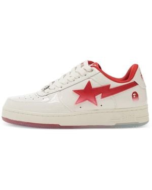 A Bathing Ape Sta #4 Lace-Up Trainers - Pink