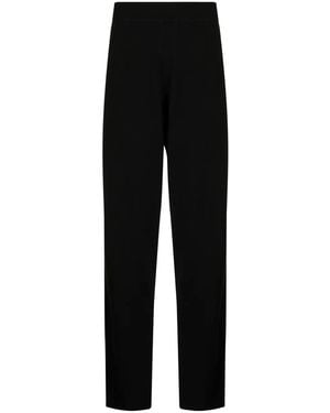 Brioni Elasticated-Waist Cotton-Cashmere Blend Trousers - Black