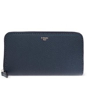 Fendi Portemonnaie Mit Reißverschluss - Blau