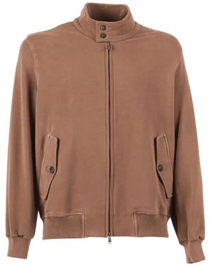 Circolo 1901 Harrington Zip-Up Bomber Jacket - Brown
