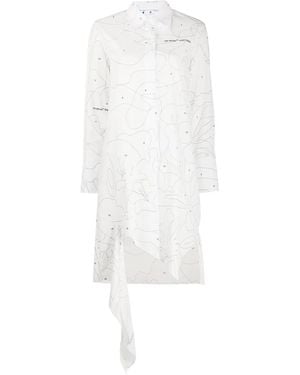 Off-White c/o Virgil Abloh Puzzle Shirt Dress - White