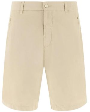 BOGGI Straight-Leg Bermuda Shorts - Natural
