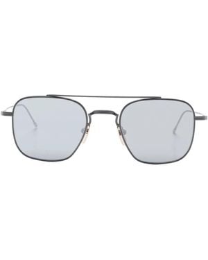 Thom Browne Getönte Pilotenbrille - Grau