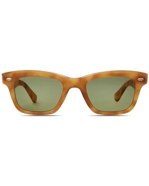 Garrett Leight Square-Frame Sunglasses - Brown