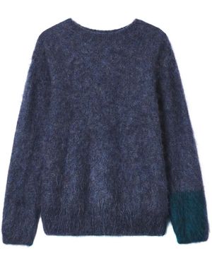 Y's Yohji Yamamoto Pullover mit Rundhalsausschnitt - Blau