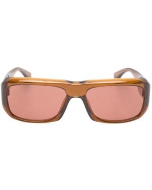 Saint Laurent Sl 869 Rectangle-Frame Sunglasses - Pink