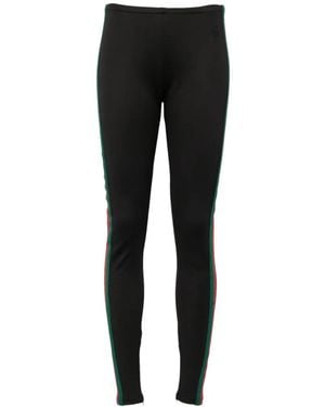 Gucci Hose Mit Webstreifen - Schwarz