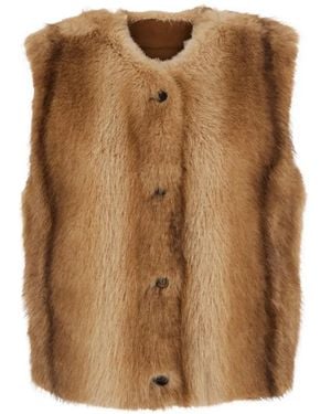 Urbancode Reversible Faux-Fur Gilet - Brown