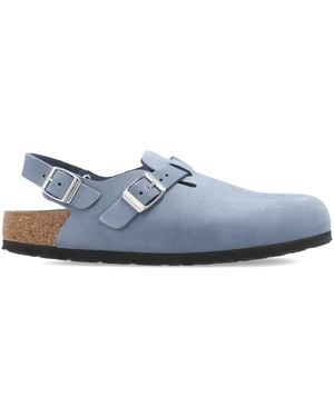 Birkenstock Buckle Strap Mules - Blue