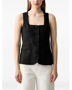 Pedro Del Hierro Madrid Button-Up Blouse - Black