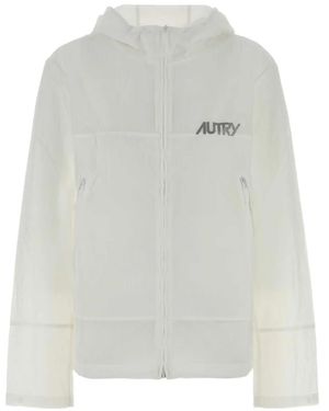 Autry Zip-Up Ripstop Jacket - White