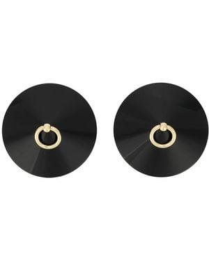 Bordelle Enamel O Ring Nipplets - Black