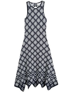 Chinti & Parker X Laura Whitmore Sunflower Dress - White