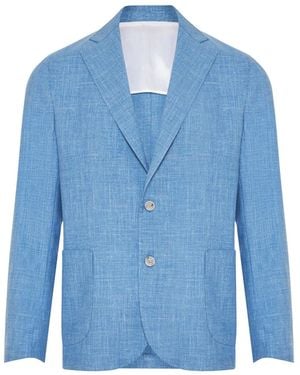 Barba Napoli Blazer Met Enkele Rij Knopen - Blauw