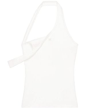 Courreges リブニット トップ - ホワイト