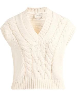 Weekend by Maxmara Cotton Yarn Gilet - White