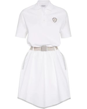 Brunello Cucinelli Couture Interlock Mini Dress - White