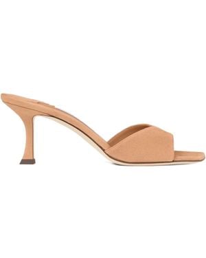Jimmy Choo 70Mm Skye Mules - Natural