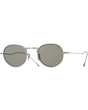 Eyevan 7285 194 Round-Frame Sunglasses - Metallic
