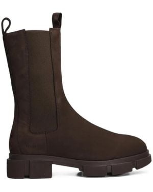 COPENHAGEN Chunky-Sole Boots - Brown